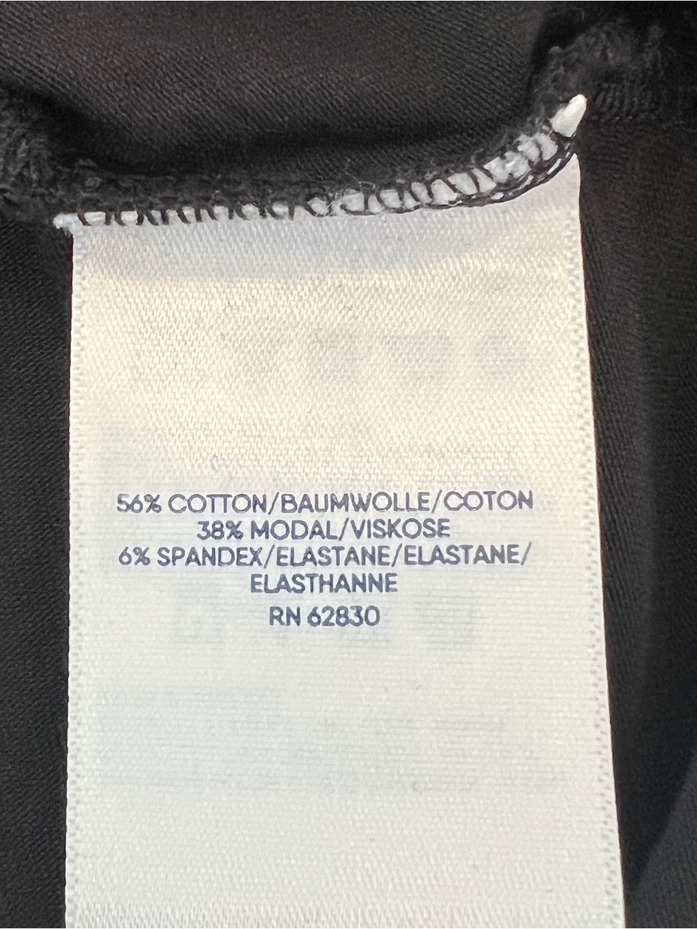 Lands' End Black V-Neck Tee - Picture 4 of 5